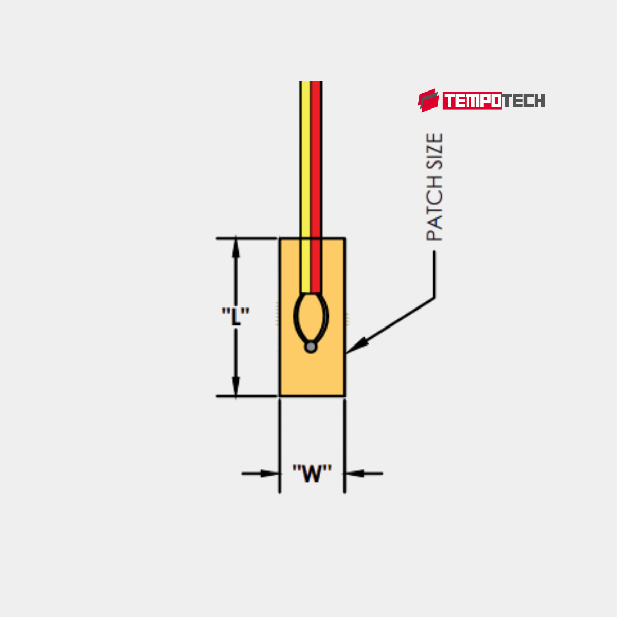 Self Adhesive Polyamide Patch Thermocouple Surface Mount - Image 2