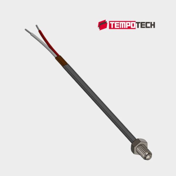 Threaded Bolt Nozzle Thermocouple with Lead Wire